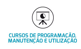 Cursos de programação, manutenção e utilização